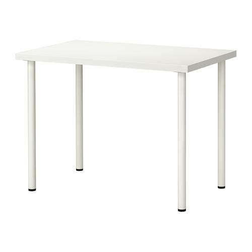 イケア IKEA LINNMON/ ADILS テーブル 100x60cmホワイト 送料無料｜caramelcafe