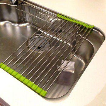 イケア（IKEA） IKEA MADVIKEN水切りラック 折りたたみ式グリーン