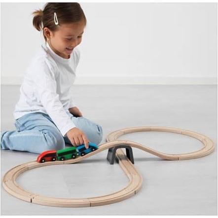 Ikea Lillabo イケア 木製おもちゃ電車ミニカートレイン木製ミニレール列車基本セットlillabo車両3台込 計ピース Ikea キャラメルカフェストア 通販 Yahoo ショッピング