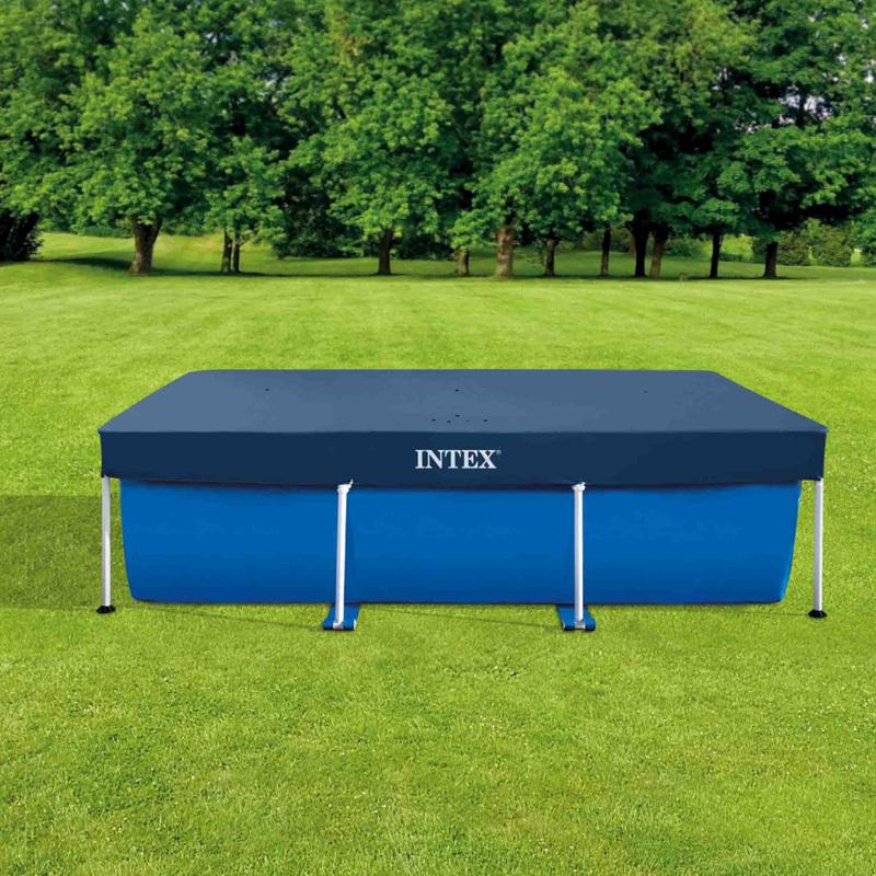 INTEX インテックス 300 × 200cm レクタングラー フレームプール 専用 カバー 28038 プールカバー 3m × 2.2m