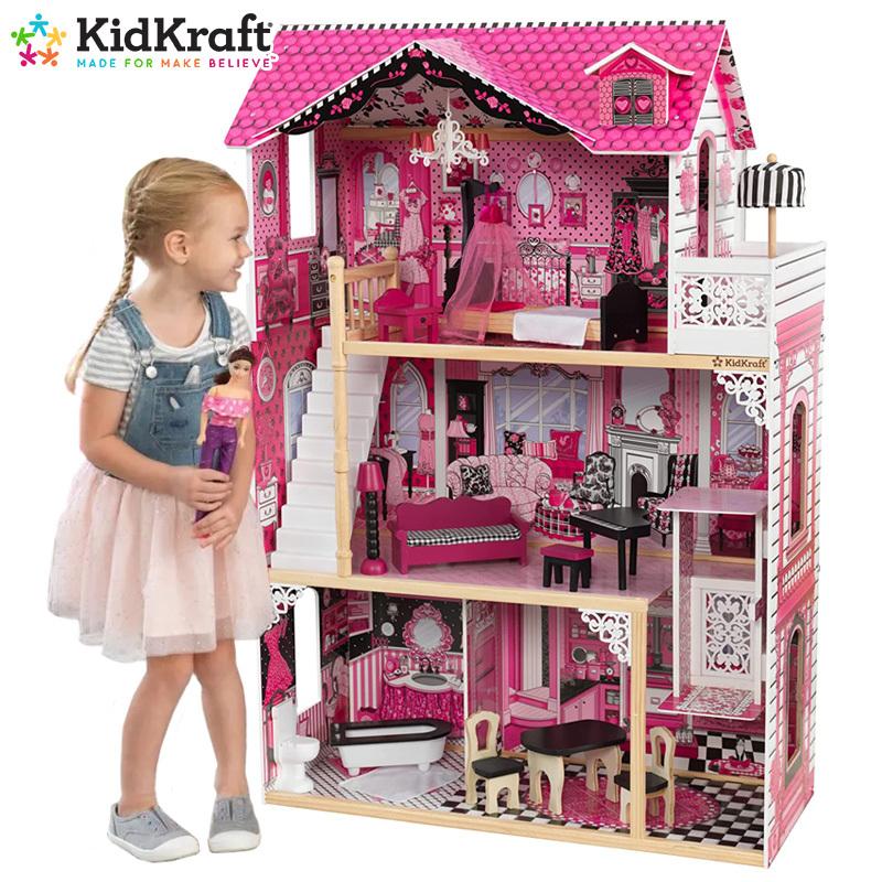 KidKraft キッドクラフト アメリアドールハウス おもちゃ 女の子 ままごと ドールハウス 木製 正規品 KIDKRAFT Amelia