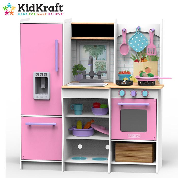 キッドクラフト フレッシュ ハーベスト プレイキッチン Kidkraft Fresh Harvest Play Kitchen ピンク おままごと 送料無料 Costco コストコ 冷蔵庫 Kidkraft キャラメルカフェストア 通販 Yahoo ショッピング