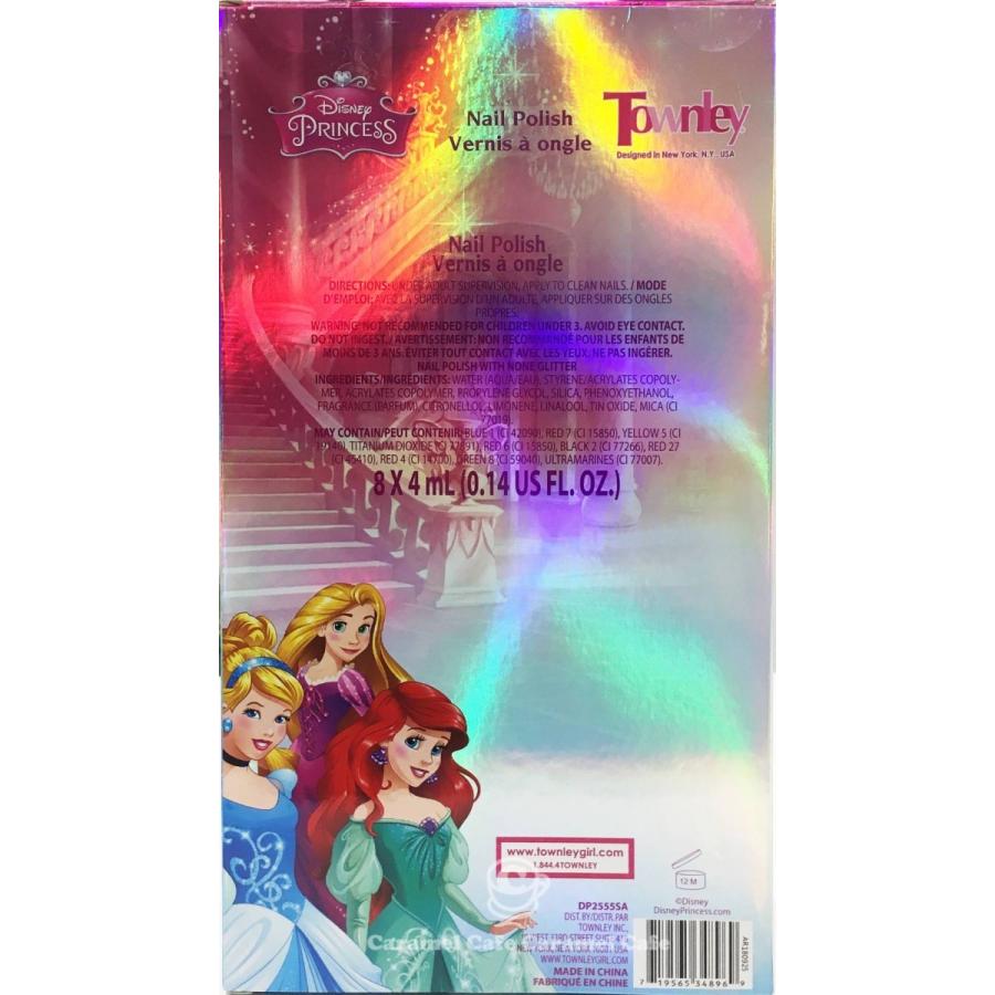 Disney ディズニー Princess プリンセス 手ではがせる ネイルセット 8ピース 丸型 4 0ml 8個 子供用マニュキュア Nail Polish Sdsono キャラメルカフェストア 通販 Yahoo ショッピング