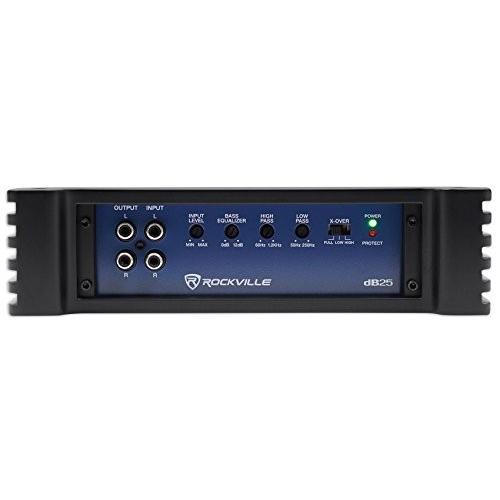 Rockville dB25 2800W/1400w RMS 2Ch アンプCar Stereoアンプ, Loud