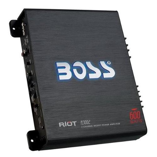 New BOSS ボス R3002 600W 2Ch Car アンプ+ 8 Gauge アンプInstall Kit