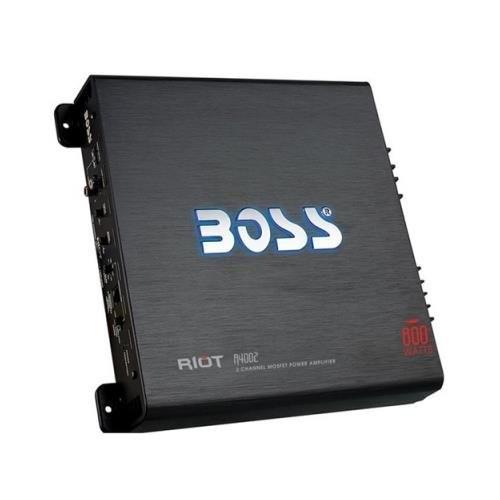 BOSS ボス  R4002 800w 2 Ch Riotシリーズ カーオーディオアンプアンプ 2Ch 800W｜caraudioshop