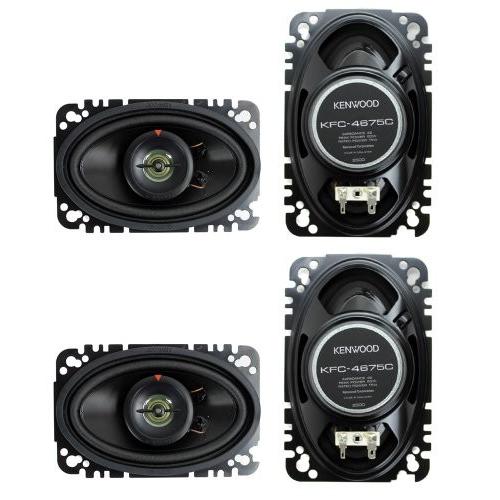 4) New Kenwood ケンウッド KFC-4675C 4x6インチ 120W 2-Way カー