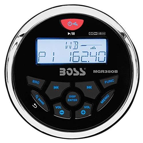 BOSS Audio MGR350B マリンオーディオ 本体 ジェットスキー BOSS ボス MGR350B 3インチ Gauge マリンMP3/Radio Receiver Bluetooth