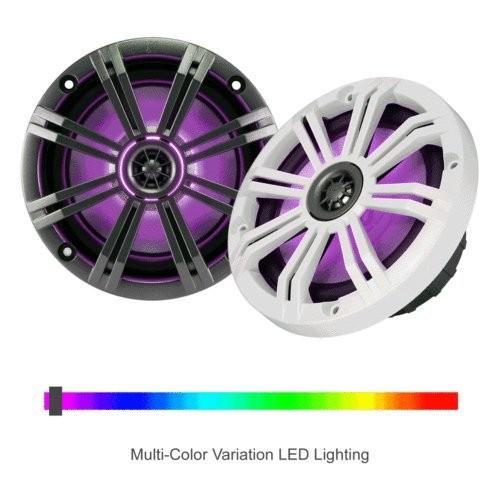 2-ペア (4-スピーカー) With Multi Color LED Lights Kicker キッカー