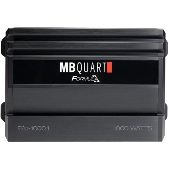 MB Quart FA1-1000.1 Mono チャンネル カーオーディオ アンプ (Black) Class SQ Amp, 1000-Watt, Ohm Stable, Variable Electronic クロスオーバ