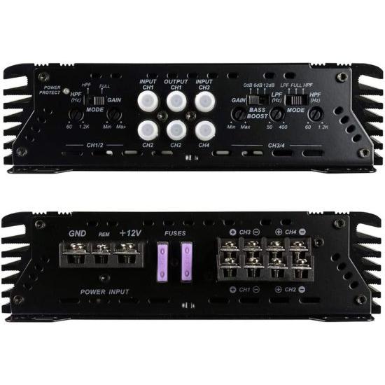 Amazon.co.jp: Power Acoustik Saberシリーズ SB4.2500D、2500ワット最大フルレンジ4チャンネルカーステレオ アンプ、4Ch高音域音声オーディオアンプ。 : 車＆バイク Precision Power 2500W 4 チャンネル アンプ - 2500W 4チャンネル Class A/B サブウーファー アンプ