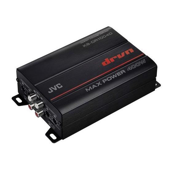 JVC KS-DR1004D 400W 4チャンネル Bridgeable アンプ for Car & Marine  