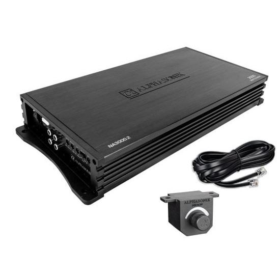 Alphasonik NA3000.2 Neuron シリーズ 3000W Max 2チャンネル Car Amp with 4Way