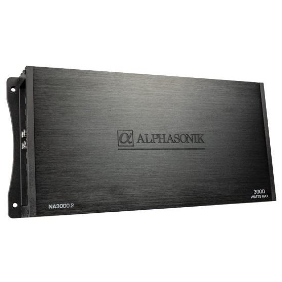 Alphasonik NA3000.2 Neuron シリーズ 3000W Max 2チャンネル Car Amp with 4Way
