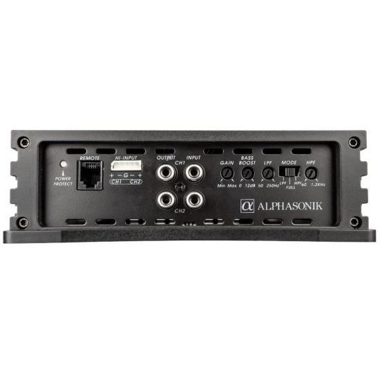 Alphasonik NA3000.2 Neuron シリーズ 3000W Max 2チャンネル Car Amp with 4Way