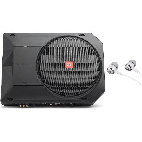 JBL BassPro SL 8-inch 125W RMS Powered Under-Seat Compact サブウーファー エンクロージャー システム (250W RMS: 125W)｜caraudioshop