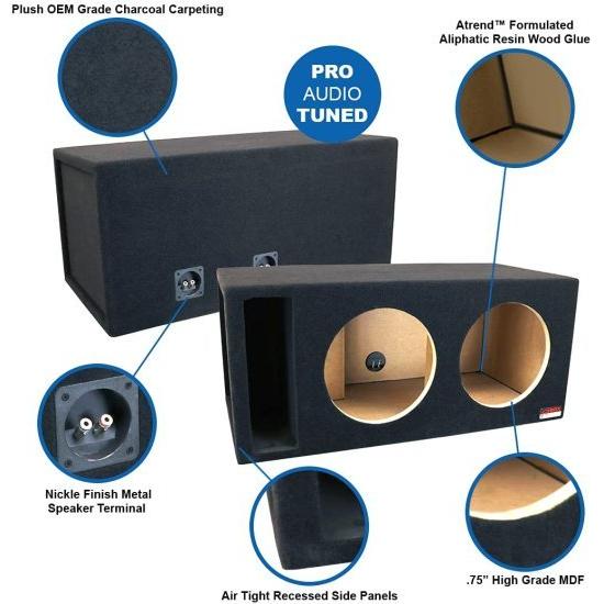 Atrend SQ-12DQVDD Soundqubed 12” Dual Vented SPL サブウーファー エンクロージャーの画像