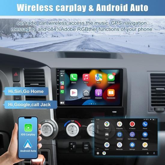 4GB+32GB カーステレオ Android 13 トヨタ タンドラ 2007-2013