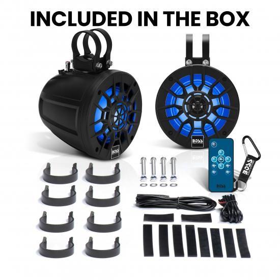 BOSSオーディオシステム MPWT50RGB ATV UTV マリンボート 5.25インチ