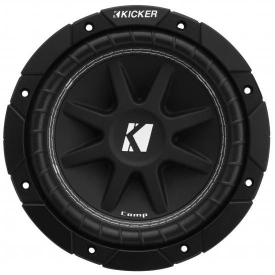 Kicker 43C84 Comp 8インチサブウーファー、シングルボイスコイル、4
