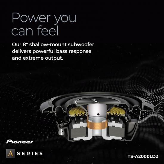 Pioneer パイオニア Aシリーズ TS-A2000LD2 8インチサブウーファー