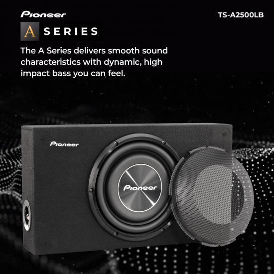 Pioneer パイオニア Aシリーズ TS-A2500LB 10インチサブウーファー ? 最大1200W、プリロードされた浅いマウント設計、狭いスペースでも深みのある低音、簡単の画像