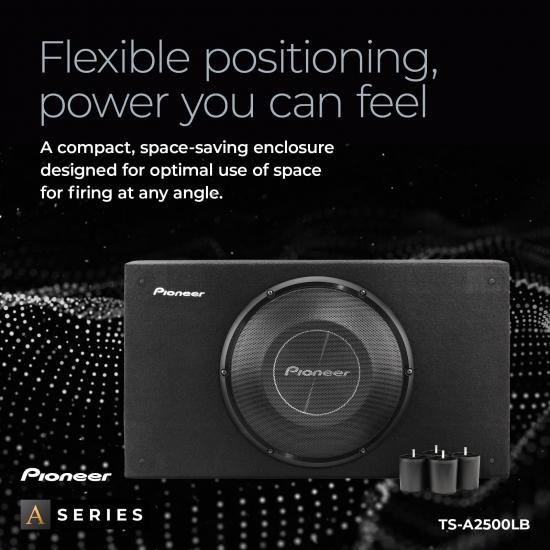 Pioneer パイオニア Aシリーズ TS-A2500LB 10インチサブウーファー ? 最大1200W、プリロードされた浅いマウント設計、狭いスペースでも深みのある低音、簡単の画像