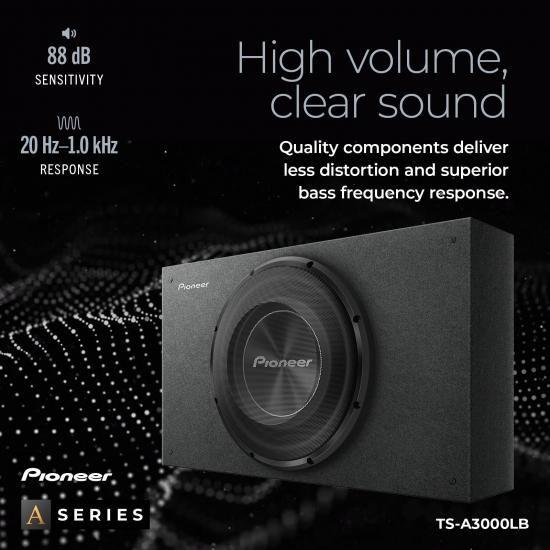 Pioneer パイオニア Aシリーズ TS-A3000LB 12インチサブウーファー ? 最大1500W、プリロードされた浅いマウント設計、狭いスペースでも深みのある低音、簡単の画像
