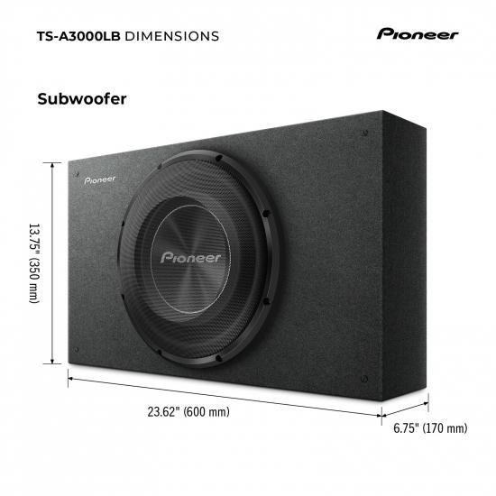 Pioneer パイオニア Aシリーズ TS-A3000LB 12インチサブウーファー ? 最大1500W、プリロードされた浅いマウント設計、狭いスペースでも深みのある低音、簡単の画像
