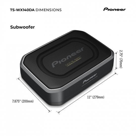 Pioneer パイオニア TS-WX140DA 8インチ スリムサブウーファー ? 最大