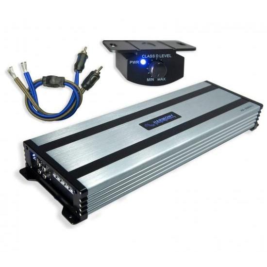 Harmony Audio Kicker (2) L7S12 カーオーディオ Solo-Baric 12 サブウーファー スクエア L7 Sub 44L7S122 バンドル Harmony HA-A1500.1 アンプ & アンプキの画像