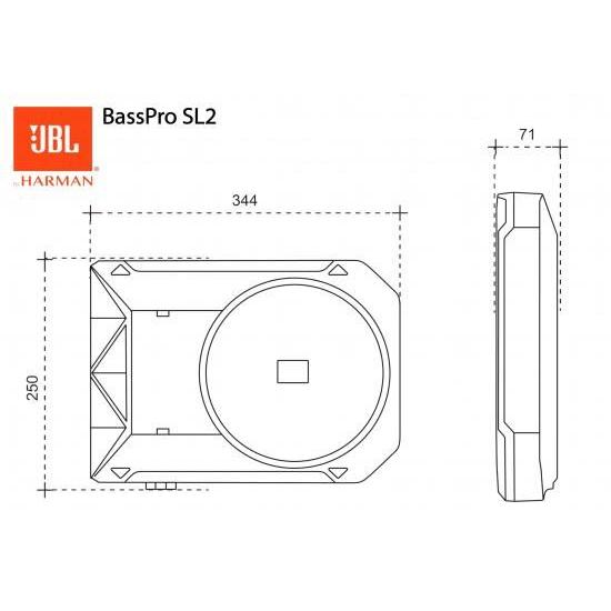 JBL Bass Pro SL2 8インチ アンダーシートサブウーファー ブーム
