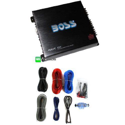 BOSS(ボス) AUDIO R2504 1000W 4チャンネル(4ch) カーアンプ Power+Remote+8Ga Amp Install Kit｜caraudioshop