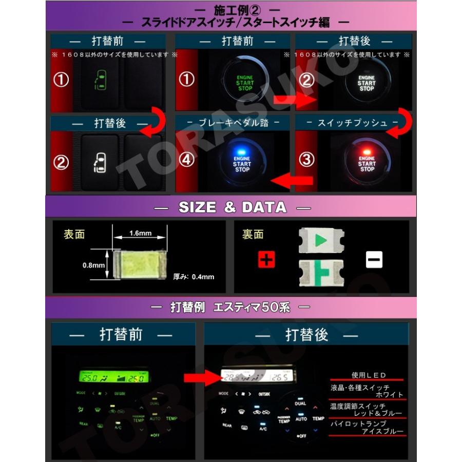 LEDチップ 1608 ホワイト 白 50個セット SMD LED LEDチップ 1608 ホワイト 白 50個セット SMD LED