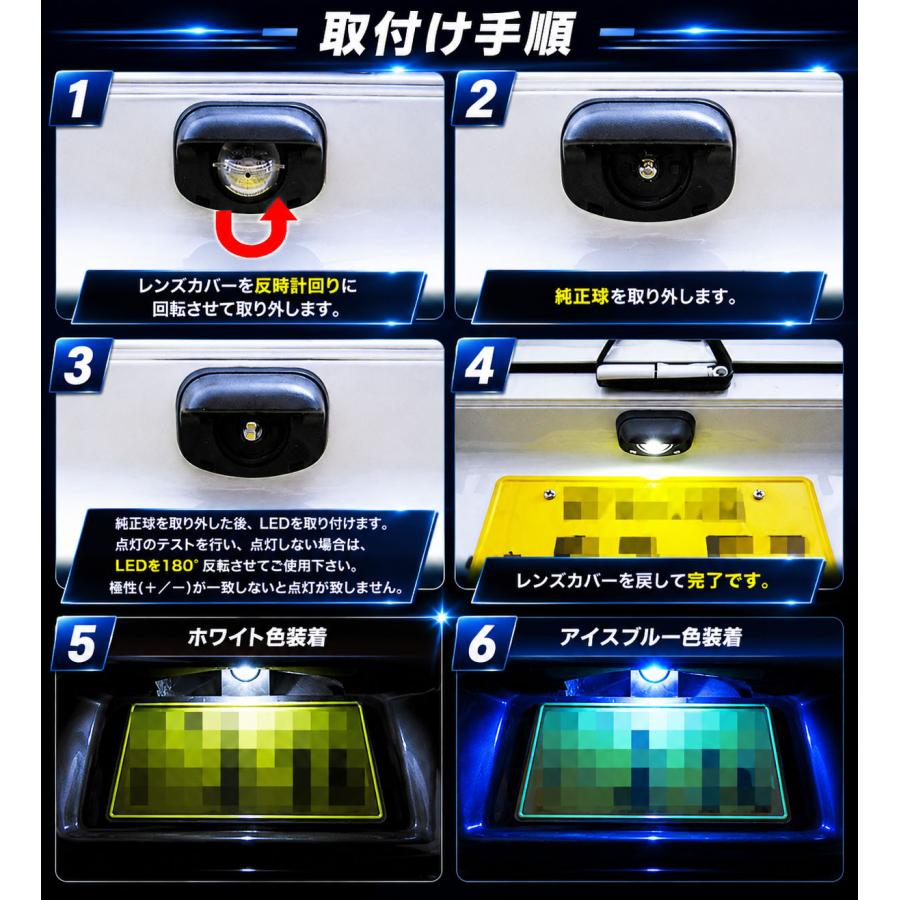 ハイゼットトラック ハイゼットジャンボ 後期型用 LED ライセンス灯