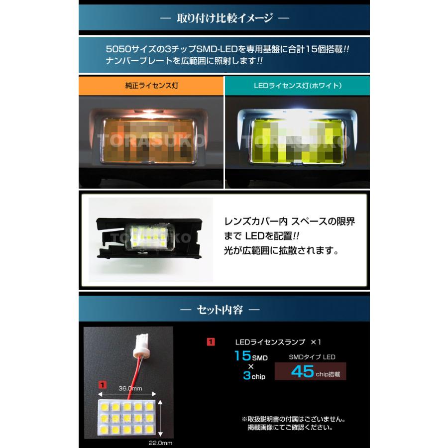 アトレー ハイゼットカーゴ S700V S710V LED ライセンス灯 ナンバー灯