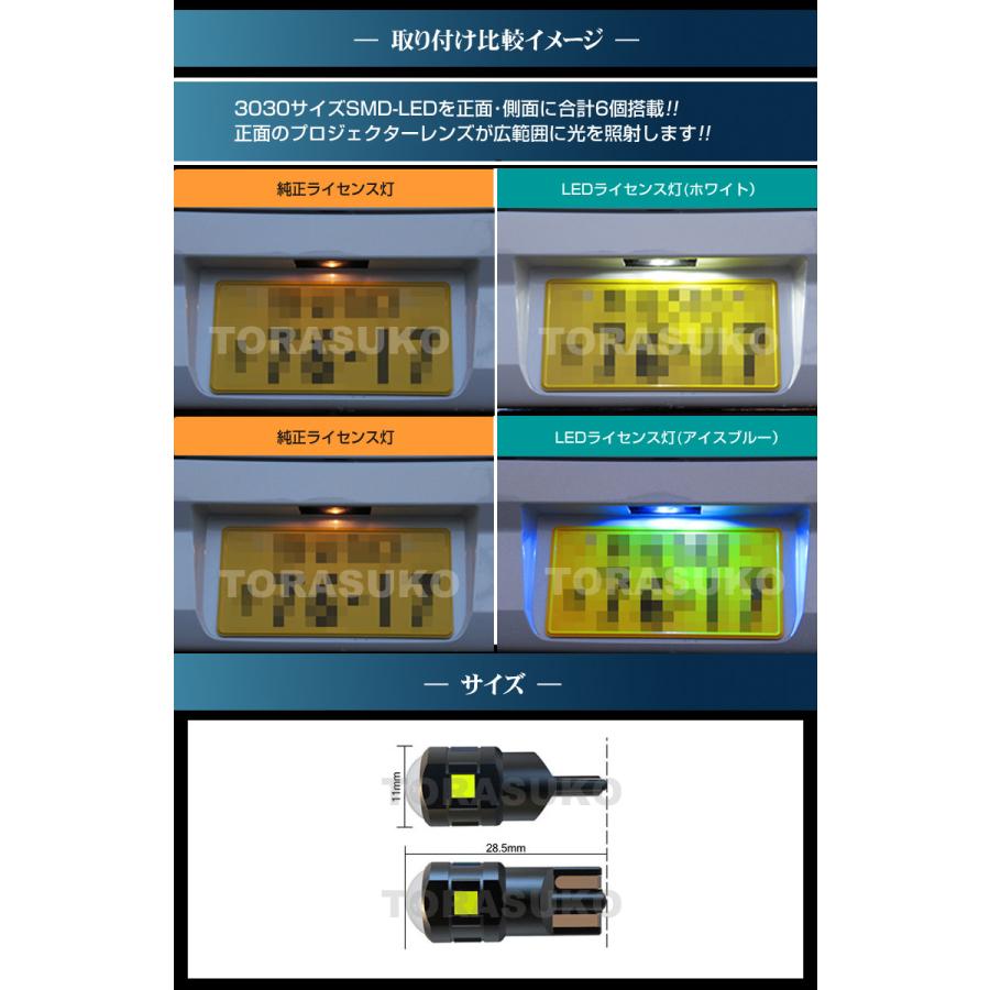 キャンバス LA850S LA860S LED ライセンスランプ ナンバー灯 T10