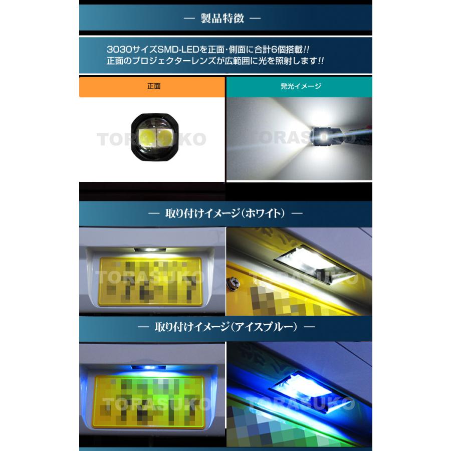 キャンバス LA850S LA860S LED ライセンスランプ ナンバー灯 T10