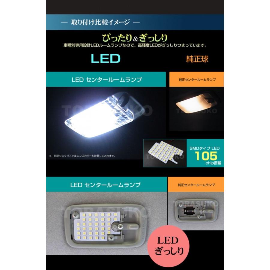 ミライース ＬＥＤ ルームランプ ぴったり設計サイズ  ＬＡ３５０Ｓ ＬＡ３６０Ｓ ＬＡ３００Ｓ ＬＡ３１０Ｓ MIRA e:s みらいーす 【配送料０円】｜carbest｜02