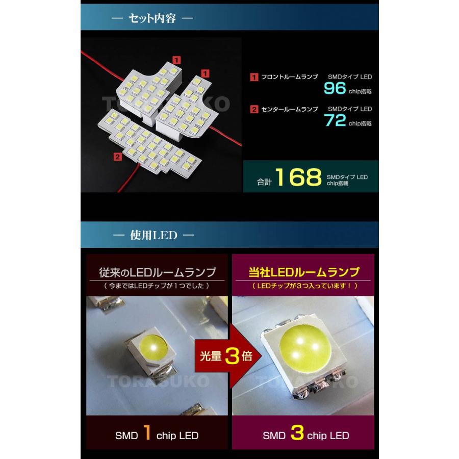 タント タントカスタム ＬＥＤ ルームランプ ぴったり設計サイズ ＬＡ６５０Ｓ ＬＡ６６０Ｓ ＴＡＮＴＯ たんと 【配送料０円】｜carbest｜04