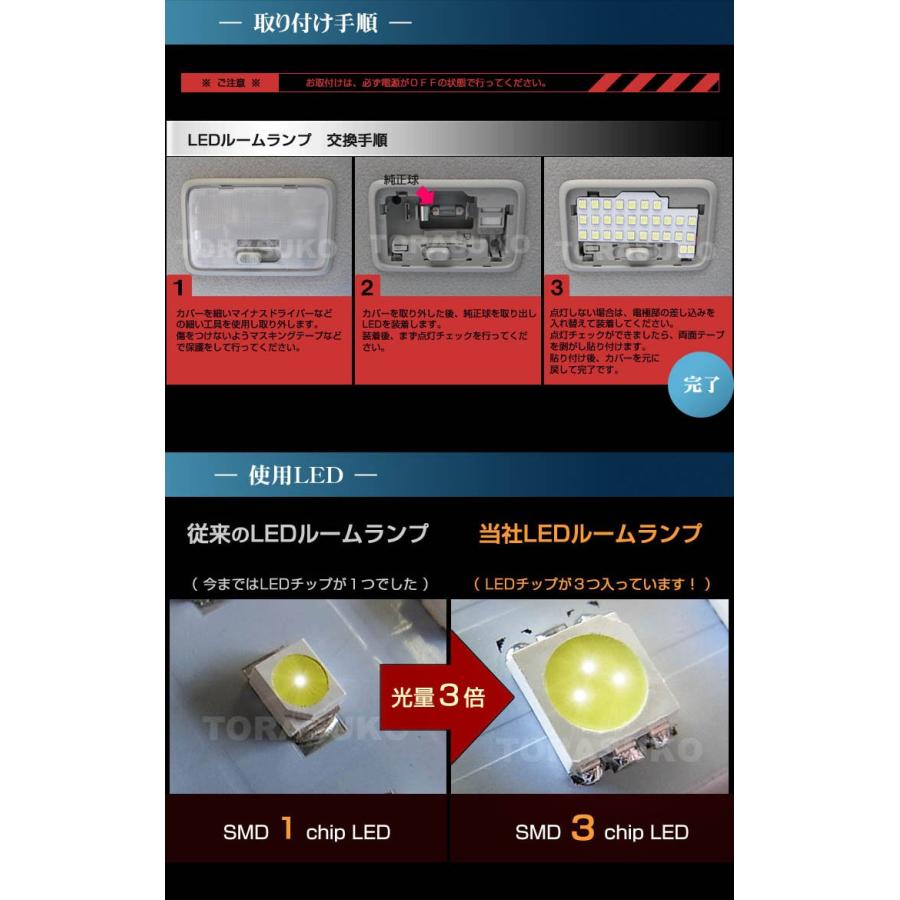 エブリイワゴン ＬＥＤ ルームランプ ぴったり設計サイズ ＥＶＥＲＹ ＤＡ１７Ｗ ＤＡ６４Ｗ ノーマルルーフ車用 エブリイ ワゴン 配送料無料 【配送料０円】｜carbest｜04