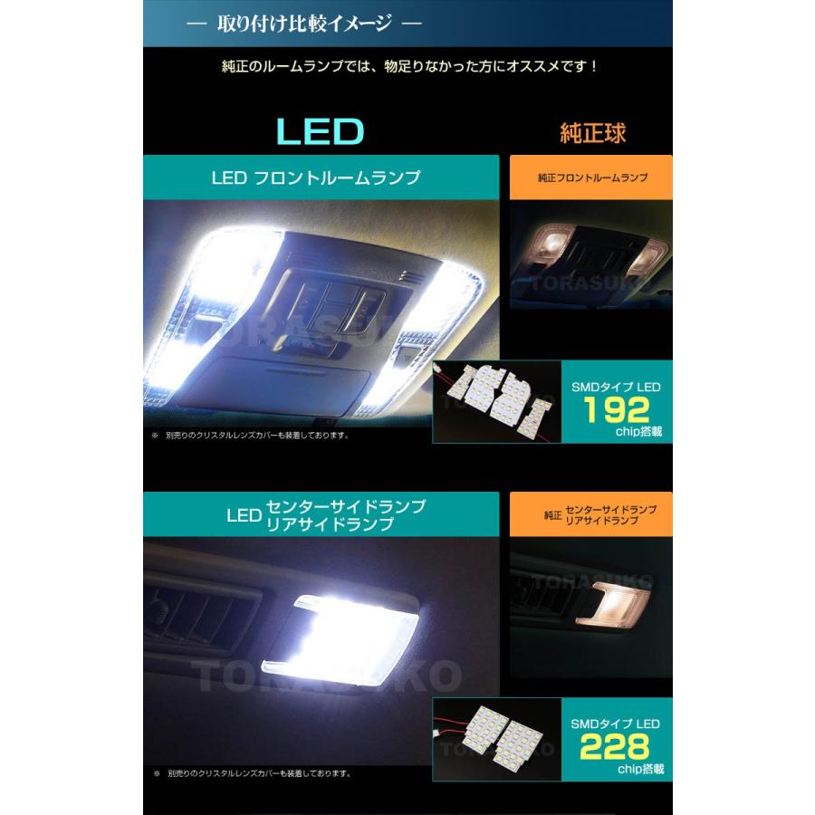 アルファード ヴェルファイア LED ルームランプ ぴったり設計サイズ
