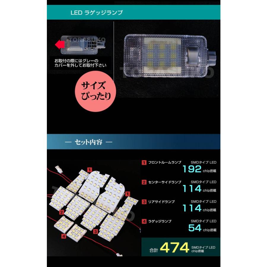 アルファード ヴェルファイア LED ルームランプ ぴったり設計サイズ