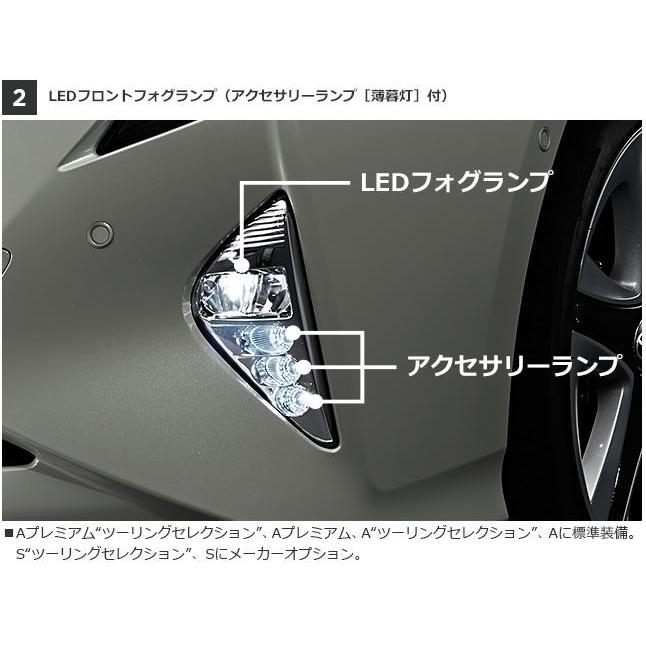 トヨタ プリウス50系前期 純正左側 フロントフォグランプ トヨタ純正/トヨタ 50プリウス H27.12〜H30.11 純正LEDフロント