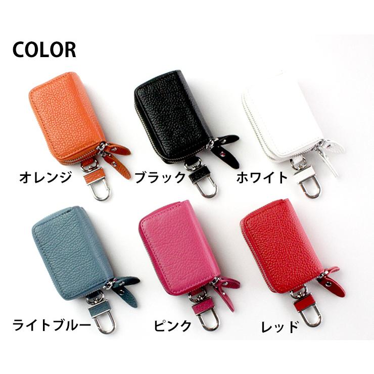 スマートキーケース 小銭入れ付き ダブルファスナータイプ （全6