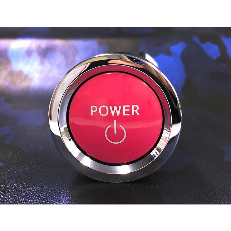 トヨタ 20系 ヴェルファイア用/トヨタ純正/ReBORNピンク プッシュスタートスイッチ/POWER エンジン スターター リボーン