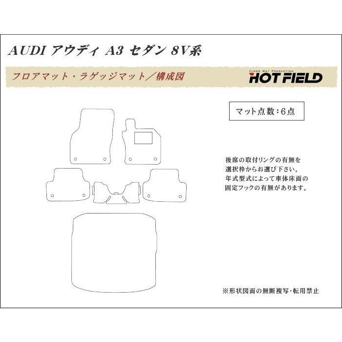 Audi（アウディ） A3 セダン 8V系 フロアマット＋トランクマット
