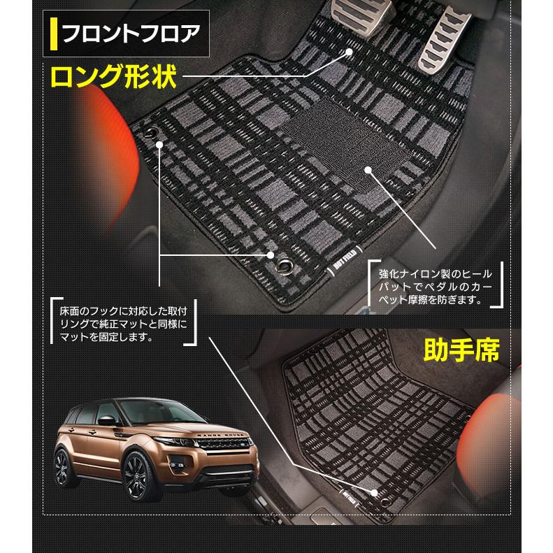 レンジローバー イヴォーク LV系 Evoque フロアマット+トランクマット 