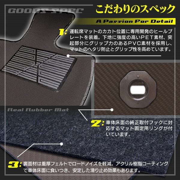 トヨタ 新型 カローラスポーツ 210系 2022年10月〜対応 フロアマット＋トランクマット ラゲッジマット ◆ カーボンファイバー調 リアルラバー HOTFIELD
