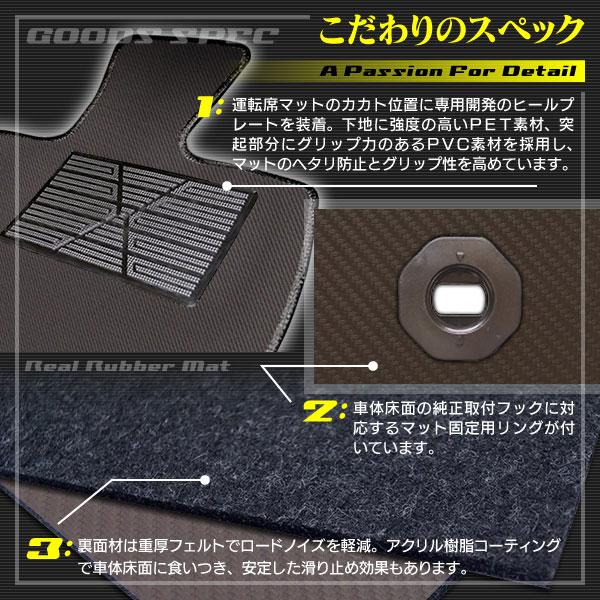 トヨタ 新型 GR86 ZN系 フロアマット ◆ カーボンファイバー調 リアルラバー HOTFIELD 送料無料｜carboyjapan｜06